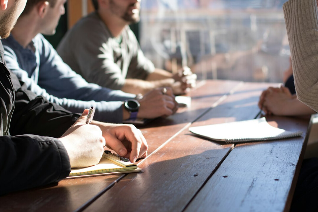 group of developers in meeting