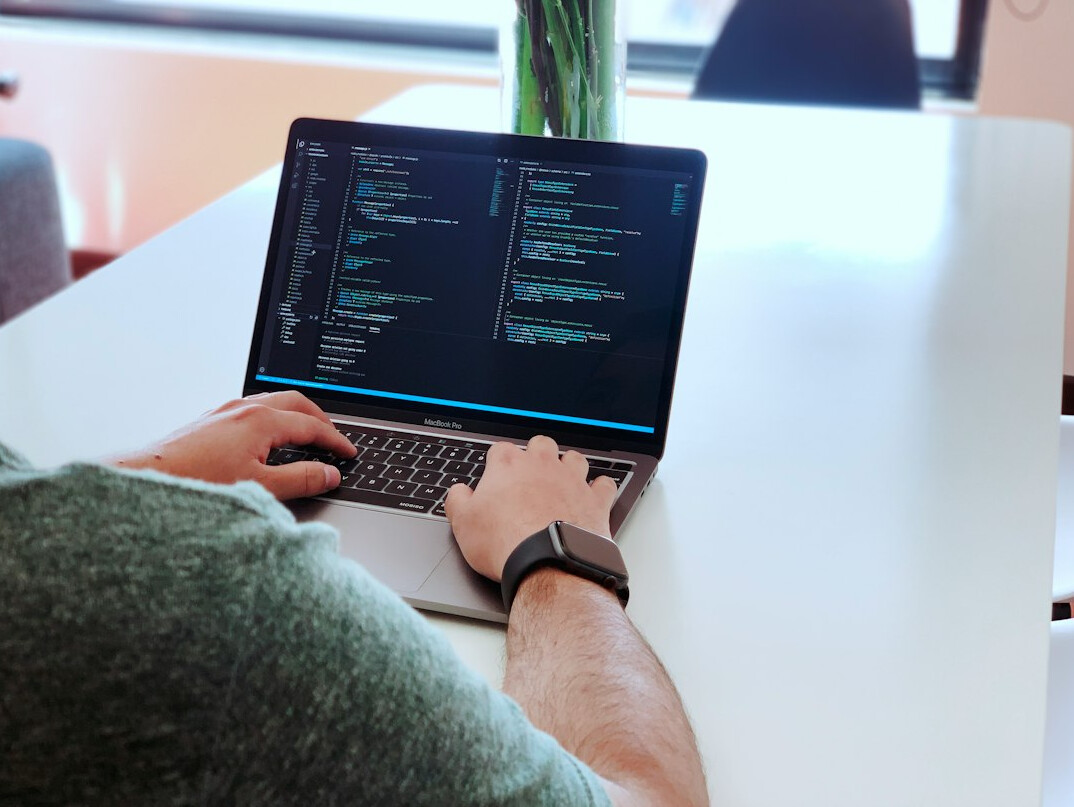 person learning to code